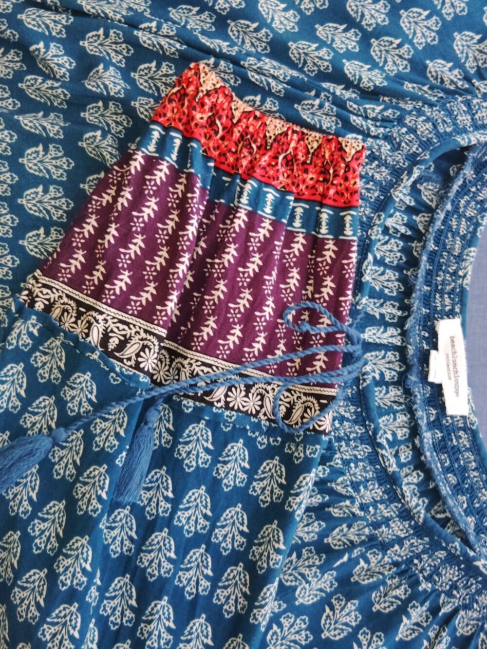 Beach Lunch Lounge Tunic/Cover-up BOHO M - Picture 4 of 6